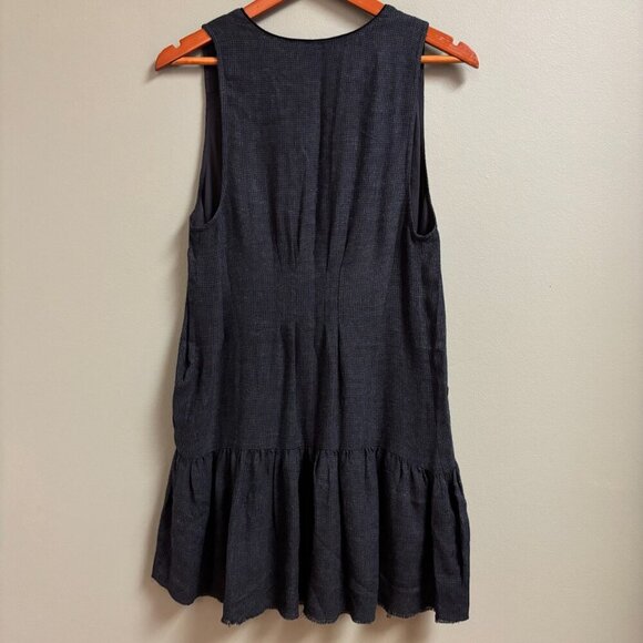 Free People Womens Anas Dress Size *S Button Front Goth Dark Academia Preppy - Picture 6 of 13